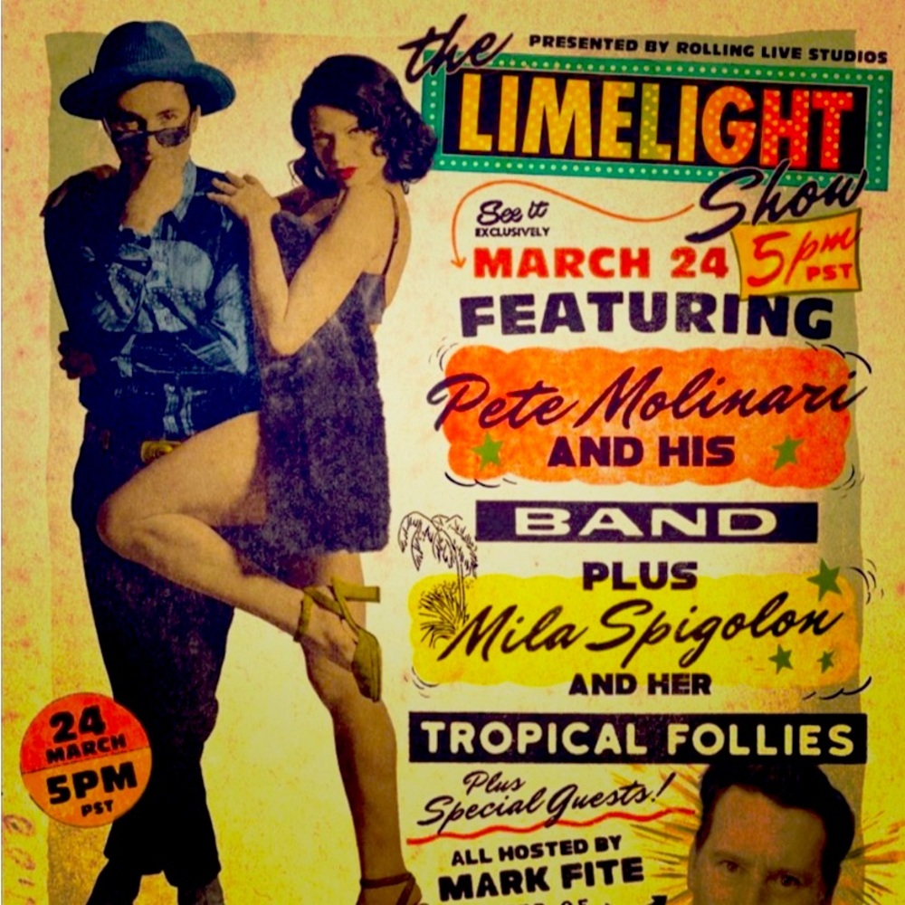 Signed Limelight Show Poster featuring Pete Molinari & Mila Spigolon :) Rare :)